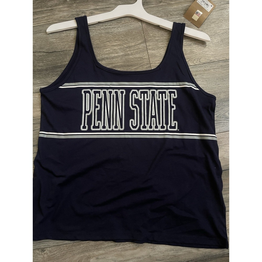 Penn State Tank Top Womens * Navy Blue Gray White * NWT Large